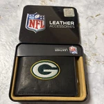 Green Bay Packers Nfl Embroidered Leather Bifold Billfold Rico Wallet. Fixed Price $35.50.
