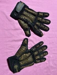 Powerhandz Weighted Football Gloves Xl Black/gold Full Finger Hook & Loop Pair. Fixed Price $17.25.