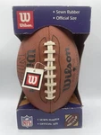 Official Nfl Wilson Football Sewn Rubber Size New F1645 Signed. Fixed Price $59.95.