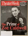 Signed Zoe Caldwell Master Class Theater Week Magazine January 15 1996 Label Att. Fixed Price $29.98.