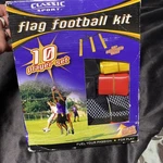 Classic Sport 10 Player Flag Football Kit Set W/ Mesh Bag Unopened. Fixed Price $12.00.