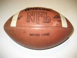 1981 ? Notre Dame Fighting Irish Game Used Wilson 1001 Nfl Football University. Fixed Price $425.00.