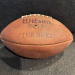 Vintage Wilson "the Duke" Official Pattern Leather Football Leaks Air From Valve. Fixed Price $69.00.