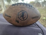 Washington Redskins Wilson Official Junior Size Leather Football 8". Fixed Price $94.99.