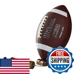 Wilson Ncaa Supreme Junior Composite Leather Football W/ Pump & Tee - New. Fixed Price $37.84.