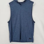 Under Armour Mens Shirt Blue Space Dye Sleeveless Hoodie Training 1321730-497. Fixed Price $18.02.