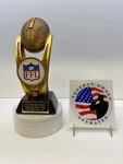 Fantasy Football Trophy Award 9" Tall Bronze Free Engraving "support The Vet*. Fixed Price $34.95.