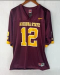 Arizona State Sun Devils Football Jersey Burgundy #12 Extra Large Xl. Fixed Price $19.99.