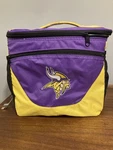 Vintage 90S Minnesota Vikings Cooler Soft Lunch Box Logo Brands W Bottle Opener. Fixed Price $12.95.