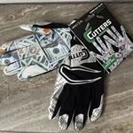 Cutters Game Day Elite Receiver Football Gloves Money Black Adult L/xl. Fixed Price $24.99.