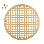 Franklin 11509 7 1/2 Round Brass Floor Drain Strainer. Fixed Price $106.57.