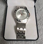 New England Patriots Game Time Wrist Watch Stainless Steel Quartz Analog By Avon. Fixed Price $20.00.