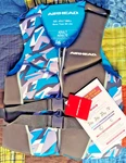 Airhead Men's Us Coast Guard Approved Camo Cool Pfd Adult Small 90+LBS Kwik-dry. Fixed Price $79.95.