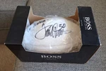 Terrell Davis Autographed White Hugo Boss Nfl Football Brand New Signed Aidan. Fixed Price $99.95.