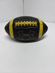 Under Armour Youth Football, Black & Yellow Logo Training Recreational Ball.. Fixed Price $17.50.