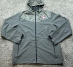 Arizona Wildcats Jacket Mens Large Gray Hooded Zip Ncaa College Nike Football. Fixed Price $40.49.