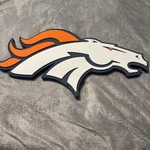 Nfl Denver Broncos 3D Fan Foam Logo Holding / Wall Sign 20X9. Fixed Price $28.00.