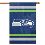 Party Animal Nfl Seattle Seahawks 2-SIDED 44" X 28" Applique Banner Flag. Fixed Price $26.99.