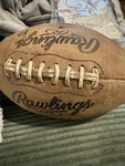 Vtg 80S Official Intercollegiate Rawlings ST-5 Football Game Gen Leather. Fixed Price $55.00.