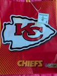 Nfl Green Kansas City Chiefs Logo Reusable Tote Bags Red/yellow Large -4 Pack. Fixed Price $30.00.