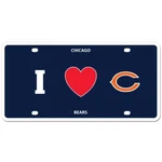 Chicago Bears Styrene License Plate (nfl Football) Love (heart) Team Logo. Fixed Price $12.69.