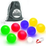 Led Bocce Game Set 100MM 8 Light Up Balls Pallino Rope Gosports Case Choose. Fixed Price $124.99.