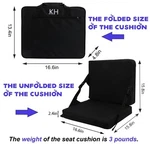 Folding Stadium Seat Cushion W/ Backrest Portable Bleacher Chair Indoor Outdoor. Fixed Price $39.99.