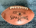 Vtg Spalding J2-V Leather Football Official Size Made Usa Top Grain 1960S. Fixed Price $39.99.