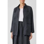 Eileen Fisher Organic Linen Stand Up Collar Utility Jacket Lagenlook Capsule. Fixed Price $56.05.