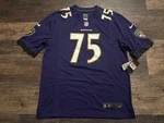 Nike Men Jonathan Ogden Ravens Retired Player Game Version Jersey Large Nfl. Fixed Price $50.00.