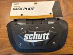 Schutt Youth Football Shoulder Pad Back Plate W/hardware Black And White Nwt. Fixed Price $12.99.