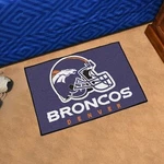 Denver Broncos Floor Mat Area Rug, 20X30 Inch, Nylon, Anti-skid Backing. Fixed Price $34.79.