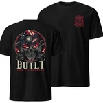 Built From The Ground Up Skull Graphic T-shirt, Vintage American Flag Design, So. Fixed Price $26.89.