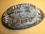 Vintage Wilson Afca 1005 College Football Team Singed Will Auer Chris Bean Ect. Fixed Price $39.99.