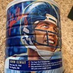 Maxwell House John Elway Advertising Tin Nfl Collectors Series Star Quarterback. Fixed Price $23.00.