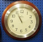 Decorative Solid Wood 14 " Wall Made By The Bulova Clockcompany C4228. Fixed Price $67.95.