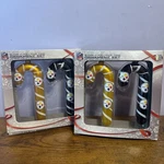 Nfl Pittsburgh Steelers Blown Glass Candy Cane Ornaments Christmas 2 Boxes. Fixed Price $25.00.