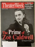 Zoe Caldwell Master Class Theater Week Magazine January 15 1996 - Label Attached. Fixed Price $14.98.