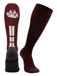 Madsportsstuff Wild Paw Over The Calf Socks Medium, Maroon/white/graphite. Fixed Price $27.39.