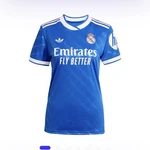 Adidas Real Madrid Women Third Soccer Jersey 25/26 Blue/white Mbappe. Fixed Price $65.00.