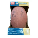 Signed Autograph Mini Nfl Football Wilson Replica Brown. Fixed Price $14.99.