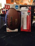 Wilson Ncaa Silver Series Junior Size Football Age 9+ Plus Maintenance Kit. Fixed Price $32.99.