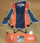 Denver Broncos Nfl Football Kid's Youth Quad Folding Camp Chair Coleman Rawlings. Fixed Price $30.00.