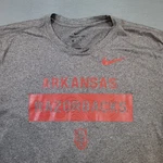 Nike Arkansas Razorbacks Shirt Mens Xl Gray Dri-fit Training Ncaa Hogs Football. Fixed Price $14.99.