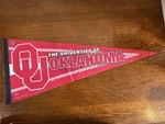 Oklahoma Sooners Pennant Banner Size Red Ncaa College Football Wincraft Usa. Fixed Price $34.99.
