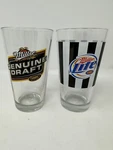Miller Lite Beer Pint Glass Two Genuine Draft Libby. Fixed Price $20.00.