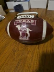 Vintage 1970S Spalding Leather Nfl Football W/laces Lydell Mitchell Display. Fixed Price $75.00.