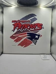 New England Patriots Stadium Cusion Seat Vtg Nylon, Handle Vintage 1996. Fixed Price $68.00.