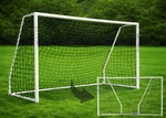 Vallerta Folding Steel Soccer Goal Flat-fold Hinged Frame For Easy Storage. Fixed Price $219.99.