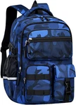 Boys Backpack School Bag Large Blue Camo Multi Pocket Laptop Kids Bookb. Fixed Price $24.99.